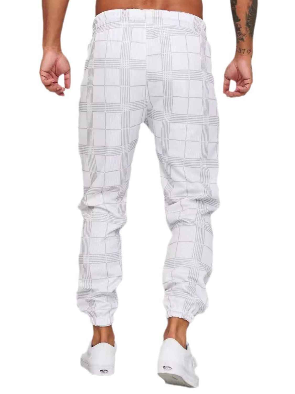 Men's Plaid Drawstring Pants - Damned Threads
